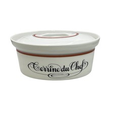 Vintage French Porcelain Terrine Pot – Service Bistrot - Porcelaine d’Auteuil