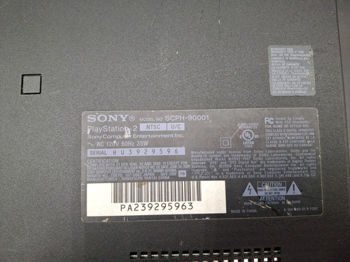 Sony PlayStation 2 PS2 Slim Console Nera (SCPH-90001) Bundle con 4 giochi TESTATI! - Foto 5 di 11