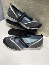 Easy Spirit Esallmine Mary Jane Women  s Sz 8.5blue Suede Silver