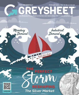#ad Official Greysheet Magazine February 2026 Vol. IX #2 US Coins Price Guide $45.00