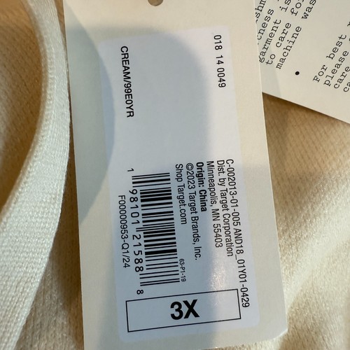 A New Day Pullover Damen 3X Creme Strickpullover mit Kapuze Langarm Neu mit Etikett - Bild 5 von 9