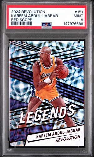 2024 PANINI REVOLUTION RED SCOPE #151 KAREEM ABDUL-JABBAR 132/135 PSA 9