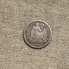1863-S Seated Liberty Silver Half Dime Rare Key Civil War Date QA