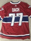 Adidas Montreal Canadiens Dach #77 Red Autographed Hockey Jersey