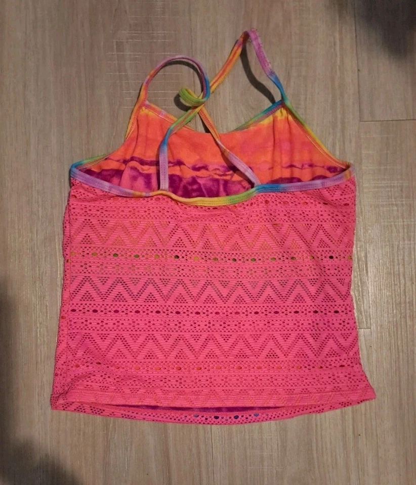 Camiseta Tankini Reversible OP Ocean Pacific Rosa Niña L (10-12) Foto 2 de 4