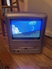 Daewoo DDQ-9H1SC Portable 9 CRT TV/DVD Combo w/ Case, NO REMOTE - Tested