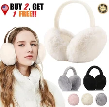 Foldable Fluffy Ear Muffs Winter Warmer Cosy Super Soft Women Men Earflaps USA