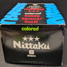 Japan Nittaku NIPPON TAKKYU Colored Table Tennis Balls 3 Star 5.5 Dozen Balls