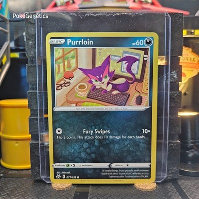 Purrloin Crown Zenith Pokémon TCG 077/159 Sword & Shield Common