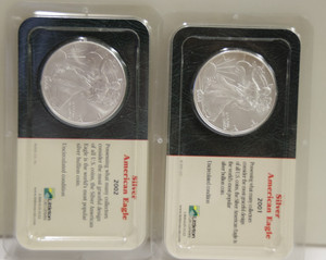 2001年 アメリカンイーグル$1銀貨 ケース入り 2001 American Eagle Silver Dollar | eBay