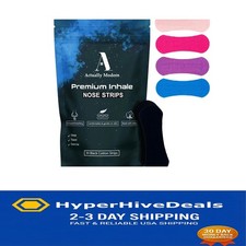 Extra Strength Inhale Nasal Strips: 30-Pack for Sensitive Skin and Sleep Relief