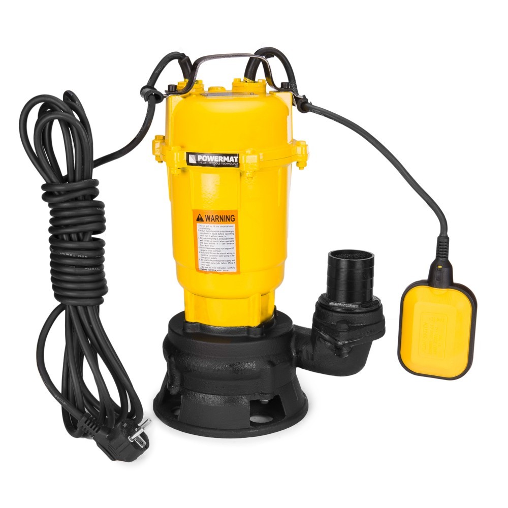 Pompe eaux sales pour fosse septique submersible 750W vide cave gros débit 25000 Lh