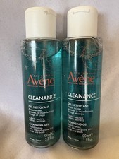 Avene Eau Thermale Cleanance Cleansing Gel Soap-Free Cleanser 3.3 FL OZ 2 Pack