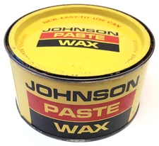 SC Johnson Paste Wax  16 oz Can about 25% Full Soft Moist Wax Original Can USA