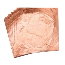100 pc Gold Leaf Sheets, Imitation Foil Paper 6.3" by 16cm, rose gold