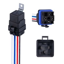 4-PIN 12V DC IP65 Waterproof Relay with Harness 40/30 AMP Relay Switch - Heav...