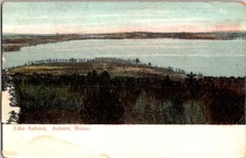 Auburn Maine ME : PANORAMIC SCENE d/24 BC4736