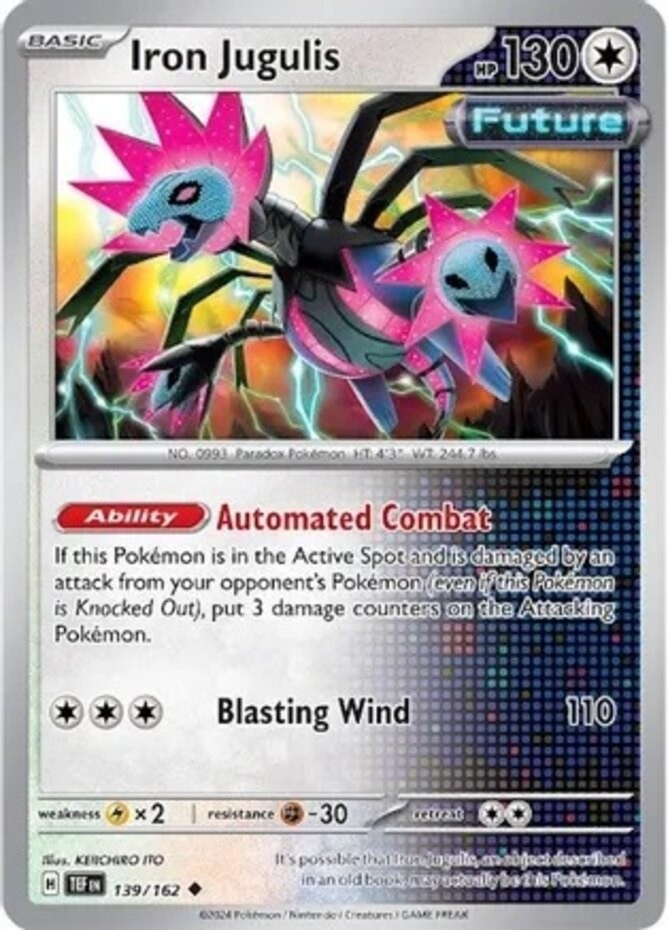 Iron Jugulis - 139/162 - Uncommon (Lp) Temporal Forces - Colorless Pokémon
