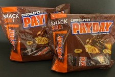 PAYDAY Chocolatey Peanut Caramel Snack Size, Candy Bars- 2 LARGE BAGS