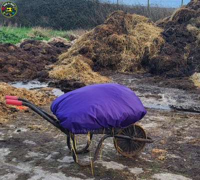 WASSERDICHTE SCHUBKARRENABDECKUNG | 3 Größen | Karrenabdeckung | Rai, Heu, Windabdeckung