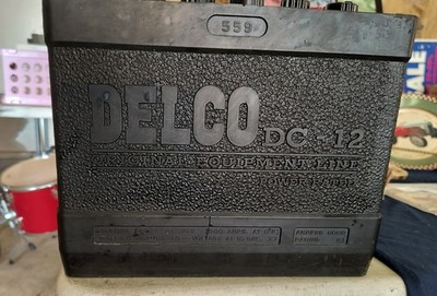 Delco DC-12 Gurdjian Reproduction Tar Top Battery Dry Charge 1961-1966 Corvettes