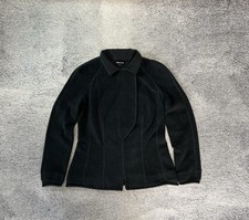 GIORGIO ARMANI Giacca Lana Donna 46 Grigio Zip Made In Italy Sartoriale Designer