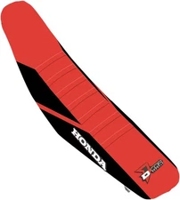 Dcor Ribbed Seat Cover Black/Red/Red #30-10-475 for Honda CRF250R