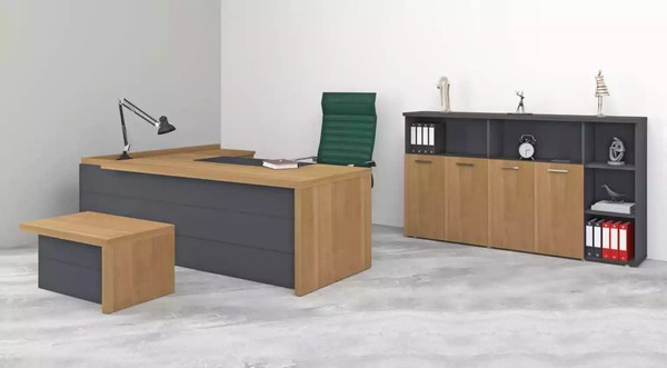 Arbeitszimmer Garnitur Schreibtisch SchräNke Couchtisch BüRoeinrichtung-image
