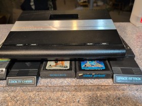 Atari 7800 Console With 15 Games Manual Tested Defender  Space Invaders Pac Man