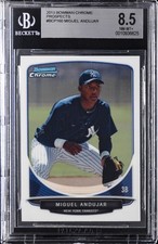 2013 BOWMAN CHROME PROSPECTS #BCP160 MIGUEL ANDUJAR BGS 8.5