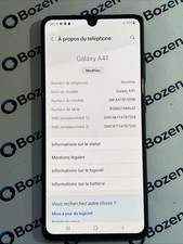SMARTPHONE SAMSUNG GALAXY A41 SM-A415F/DSN 64 Go OCCASION Fonctionnel