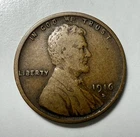 1916 D Lincoln Wheat Cent, Better Date, Circulated With Very Fine Details