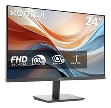 KOORUI E2412F 24 Inch FHD Monitor, Gaming 100Hz, VA Computer Monitors, 1080P Pc