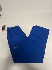 Cherokee Workwear Scrubs NWT Womens M Blue Pull On Cargo Pant Style 4200, NWT.