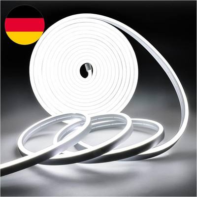 Neon LED Streifen Licht, Band DC 12V 5M 120 Leds/M Insgesamt 600 Leds Weiß 6000K