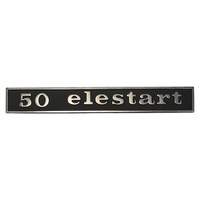 Emblem Schriftzug 50 Elestart 2 Pins 132X17Mm FüR Vespa Revival V S L R