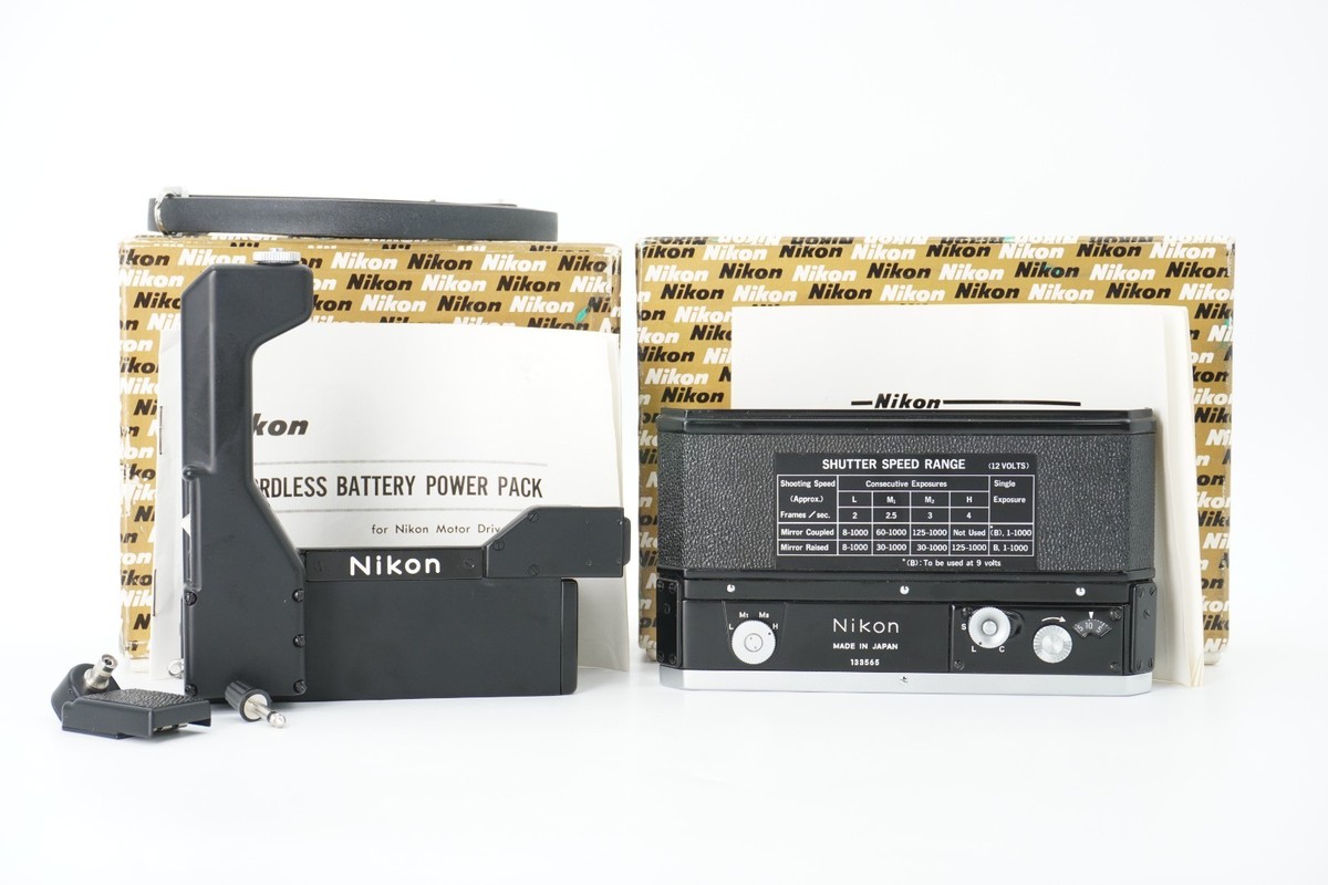 ニコンF モータードライブ、F + F36 + Battery case Nikon F Camera Motor Drive F36 With Cordless Battery Power Pack | eBay