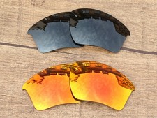 Vonxyz Polarized Lens for-Oakley Half Jacket 2.0 XL OO9154 Retro Black Fire