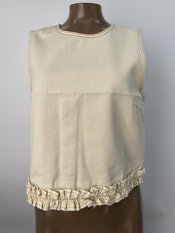 Baum Und Pferdgarten Womens Blouse Top Afterglow Beige Size 4 Madie Sleeveless