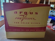 Vintage 1960s Argus Previewer for Color Slides Original Box GB80
