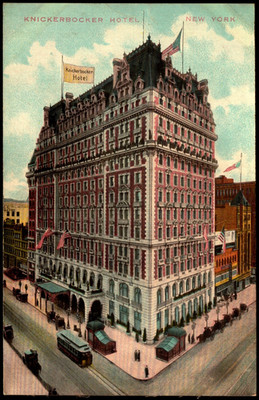 Postcard NY New York Knickerbocker Hotel c1910 E5