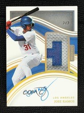 2023 Panini Immaculate Prospect Holo Gold 2/2 Jose Ramos #45 Patch Auto 1a39