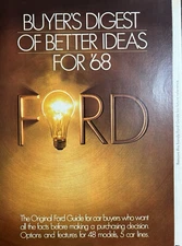 Ford Buyers Digest Better Ideas Guide Car 48 Models Booklet VTG Print Ad 1968