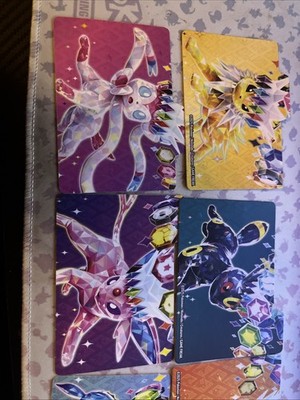 Full Set, 8/8 Prismatic Evolutions Eeveelutions Dividers!