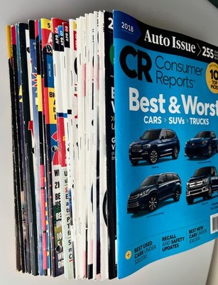Consumer Reports Annual Auto Issues 1999-2018 - You Pick - READ!