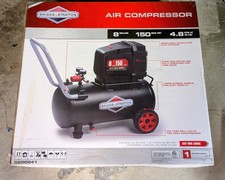 Air Compressor, 8 Gallon Steel Tank, 1HP 2.2 CFM 90 PSI Oil Free Air Compressor
