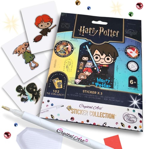 Craft Buddy Crystal Art Harry Potter Sticker Collection Assorted Pack of 3