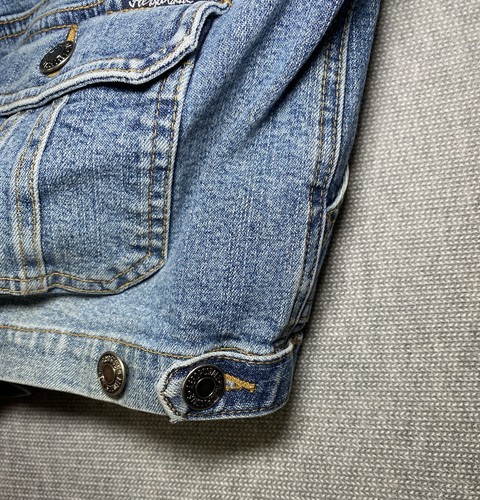 Vintage Y2K Aeropostale Denim Jean Shorts Mini 90s Size 9/10 - Bild 3 von 11