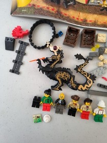 LEGO Orient Expedition Series 7419 Golden Dragon & Minifigs Incomplete