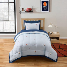 Twin Basketball Comforter Set - All Season Bedding with Sheets  Pillowcases